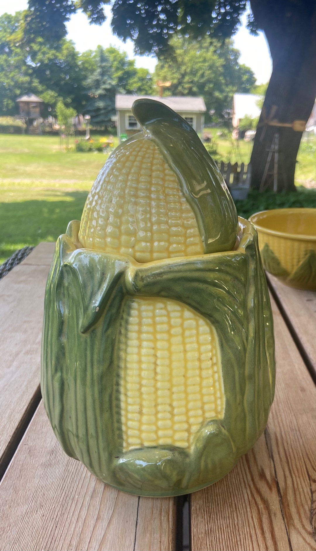 Rare Vintage Shawnee Corn King Cookie Jar Canister 66 Etsy