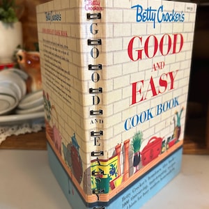 Vintage Betty Crocker Good and Easy Cookbook 1954 Small Spiral Edition, Collectible Cookbook