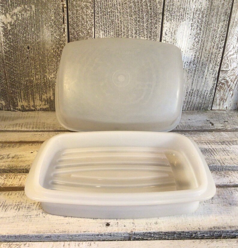 Vintage Tupperware Flavor Savor Saver 2 Piece Container W Etsy