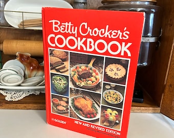 Vintage Betty Crocker’s Cookbook Hardcover 1978 New and Revised, Retro Collectible Cookbook