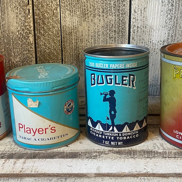 Vintage tobacco cans * Your Choice*,  tobaccianna collectible, pipe tobacco decor, rustic man cave