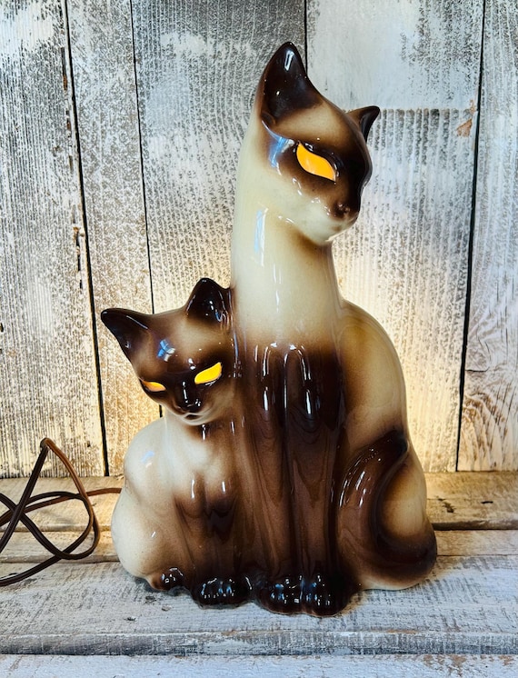 ビンテージ　パブミラー　猫絵　置物　インテリア　工芸品　美術品　A3217 ビンテージパブミラー猫絵置物インテリア工芸品美術品A3217