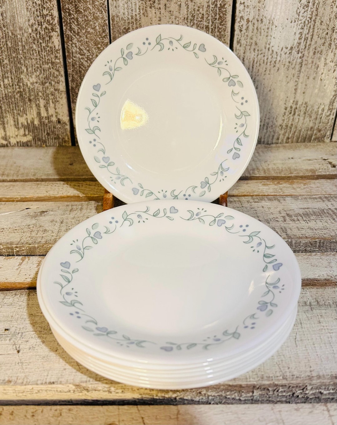 Vintage Corelle Country Cottage Pattern Dessert Bread Plates (set of 4 ...