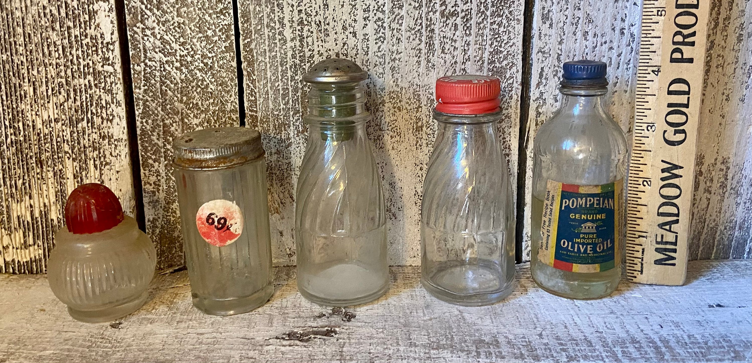 Vintage Glass Bottle Collection - Etsy