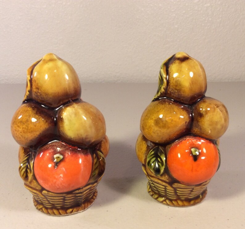 Vintage Orange Spice Salt and Pepper Shakers by Inarco Japan Etsy