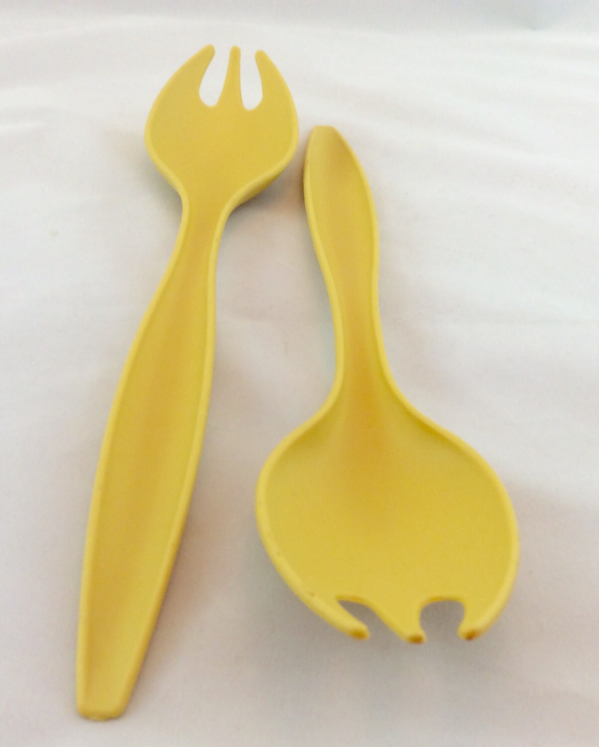 Vintage Gold Tupperware Salad Forks Set Tupperware Serving Etsy