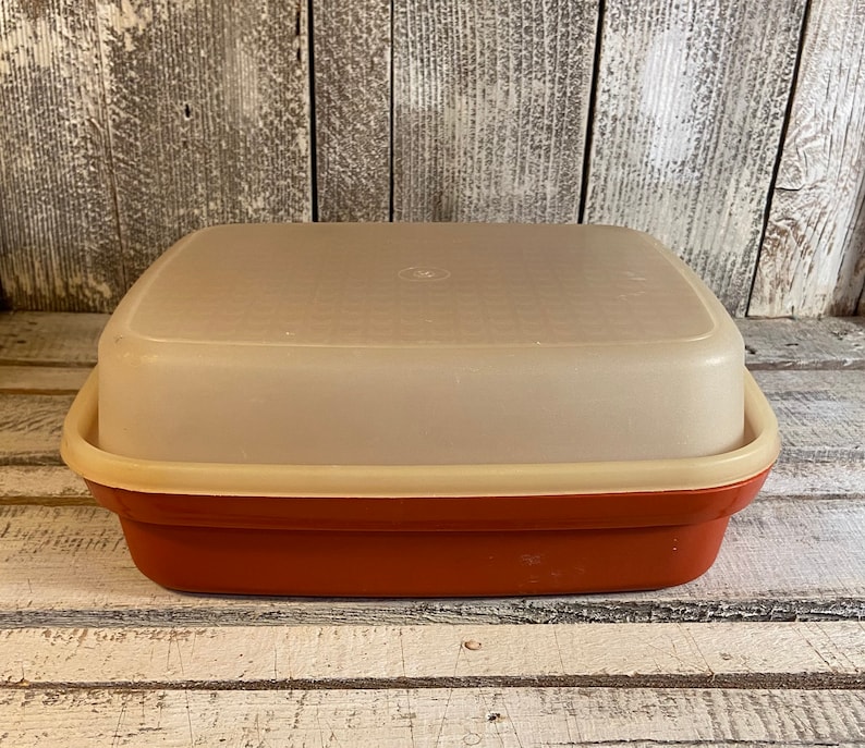 Vintage Tupperware Lg Season Serve Meat Marinate Container Etsy