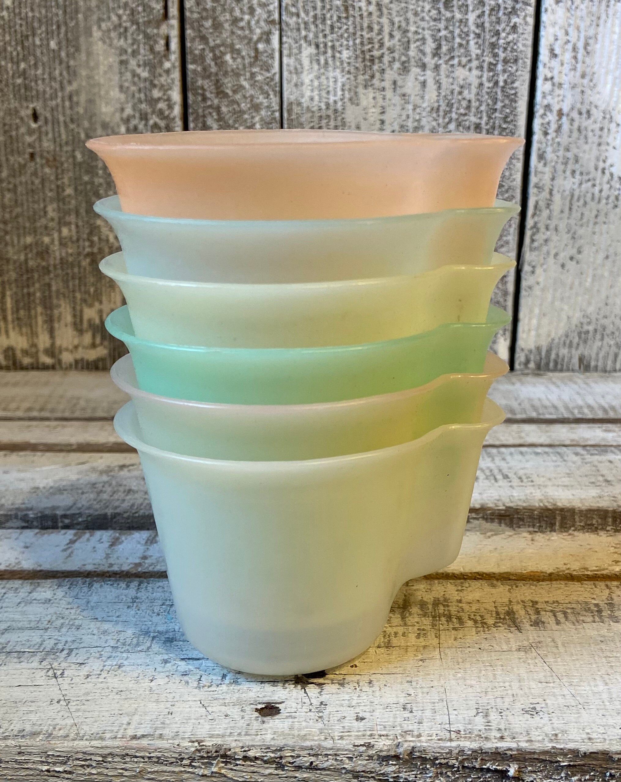 Vintage Tupperware Tupper Toys Pink Glass / Cup Rare 