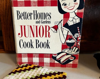 Vintage Better Homes and Gardens Junior Cookbook First Printing 1955, Children's Cookbook