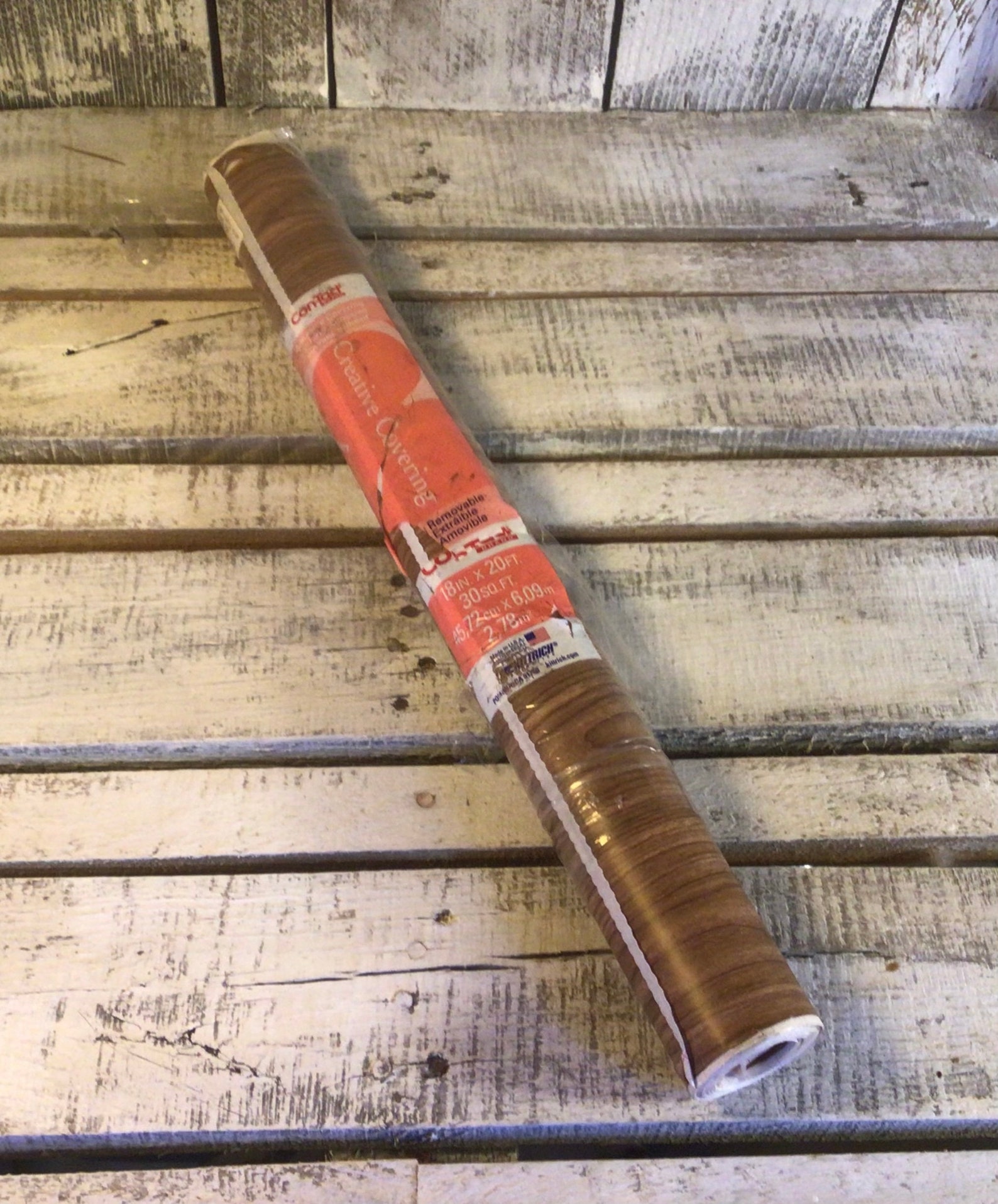 Vintage Self Adhesive Vinyl Shelf Paper Faux Wood Design Lt Etsy