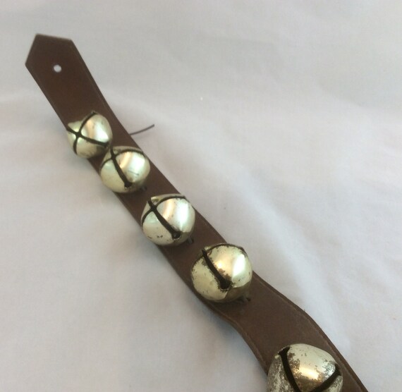 Vintage Entry Door Bells On A Strap Sleigh Image 0