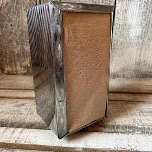 Vintage Chrome Double Paper Napkin Holder, Chrome 50s Like Restaurant Napkin Holder, MCM Kitchen  Restaurantware