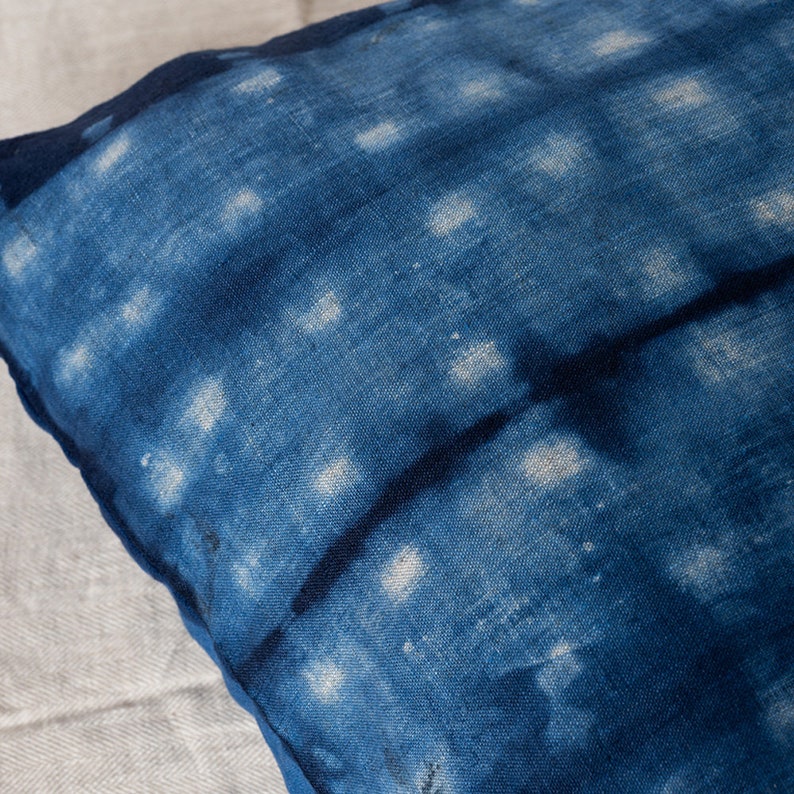 Shibori Indigo Pillow Cover Etsy