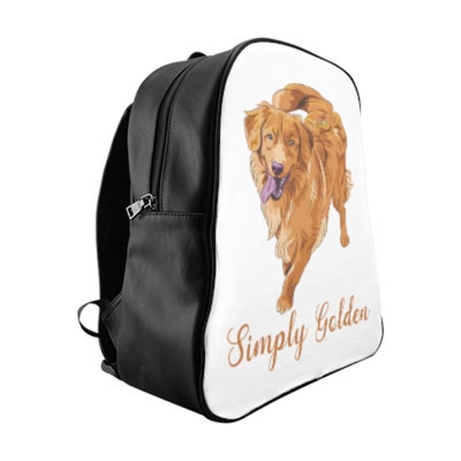 Golden Retriever Simply Golden School Backpack Golden Etsy