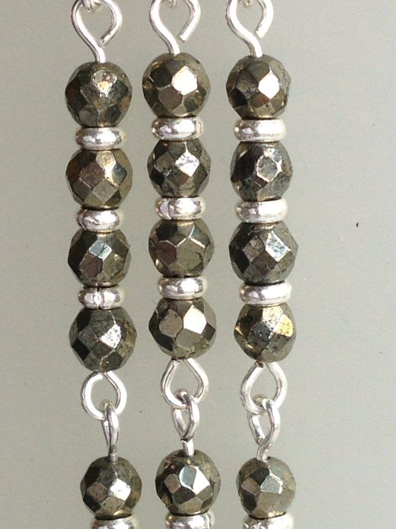 Winter SALE......Art Deco Inspired Pyrite Long Chandelier Earrings