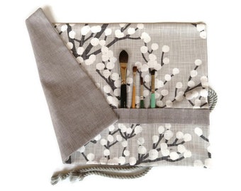 Artist Paint Brush Roll Grey Brush Roll