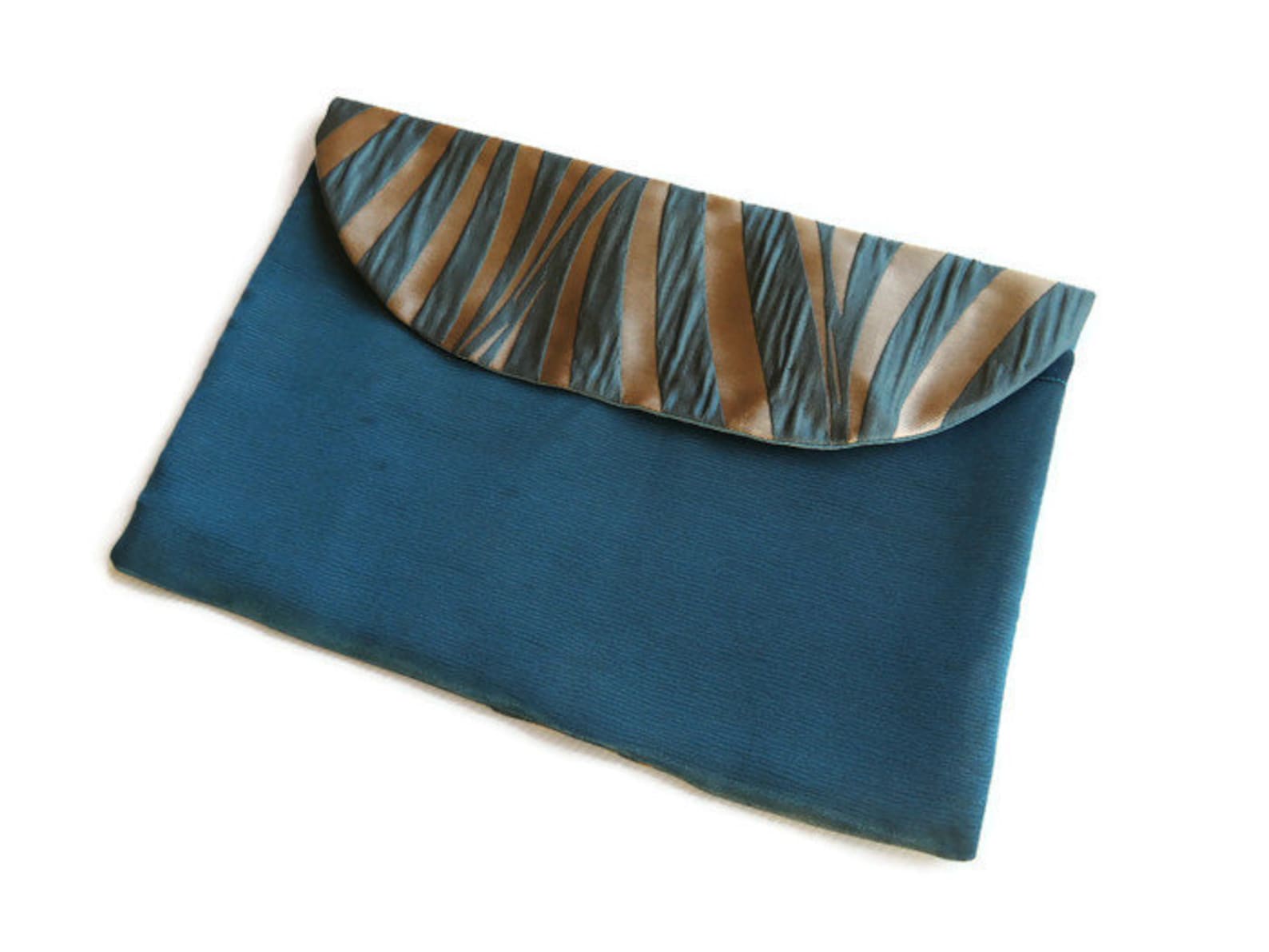 Gold and Teal Lingerie Bag Travel Underwear Bag Etsy