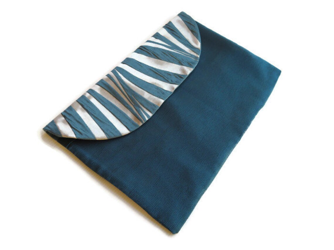 Gold and Teal Lingerie Bag Travel Underwear Bag Etsy