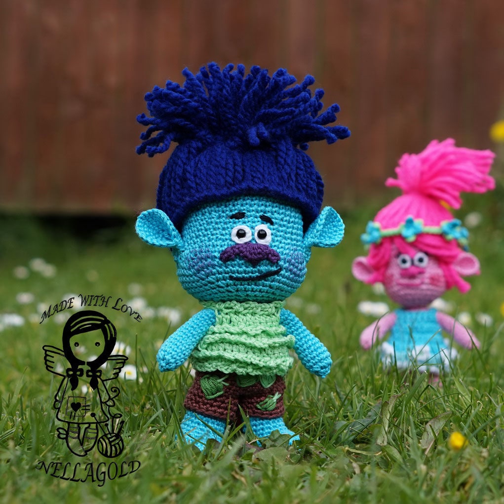 Crochet PATTERN Troll Branch Crochet doll pattern Trolls Etsy