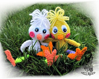 Crochet PATTERN, Funny Chick, Chicken, Easter, DIY Pattern 95, Instant Download