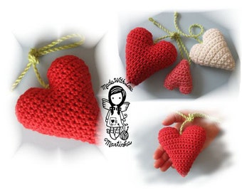 Crochet PATTERN, Valentine, Heart, 3D, DIY Pattern 26, Instant Download