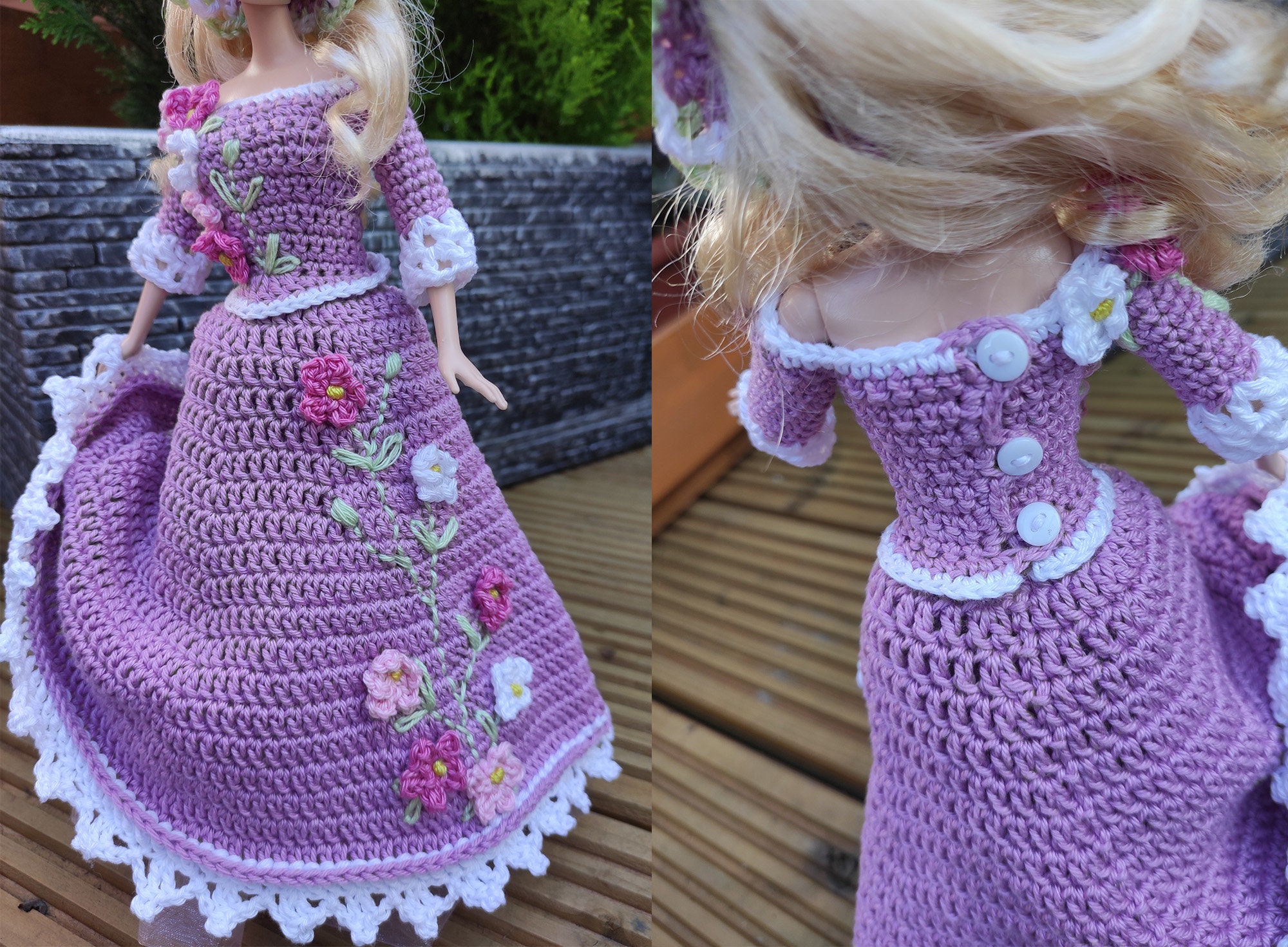 Handgemaakte gehaakte jurk voor klassieke barbie pop Etsy Nederland