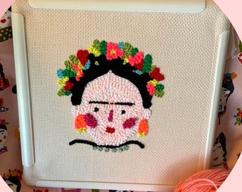 Punch Needle pattern - Frida Kahlo