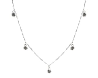 Drop Cremation Necklace in Sterling Silver | Pet Ashes Memorial Jewelry