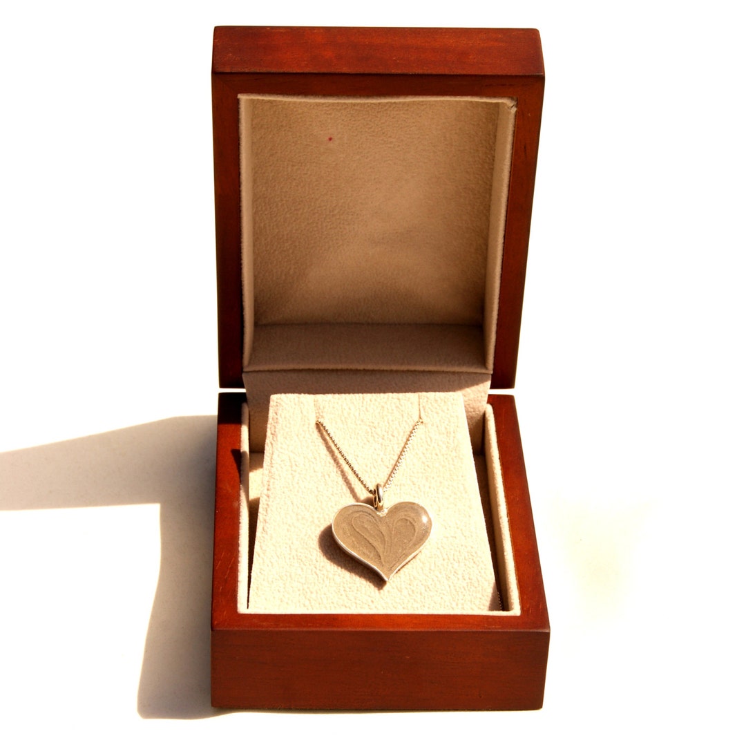 Pendant or Earring Gift Box With Personalized Engraved Plaque Etsy