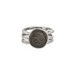 Textured Band Cremation Ring in Sterling Silver | Pet Ashes Memorial Jewelry 