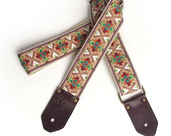 The Poncho Guitar Strap- Woven Southwest Native Design  display picture 3