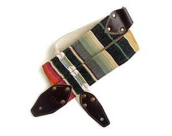 The Desperado in Black 2" High Desert Guitar Strap - By Native Sons