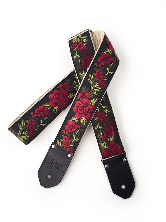 Patterned guitar strap deals
