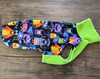 Little Monsters fleece pyjama // 2-pijps // 4-pijps // bodywarmer