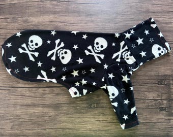 Fleece pyjama met Skull & Crossbones // 2-pijps // 4-pijps // Bodywarmer