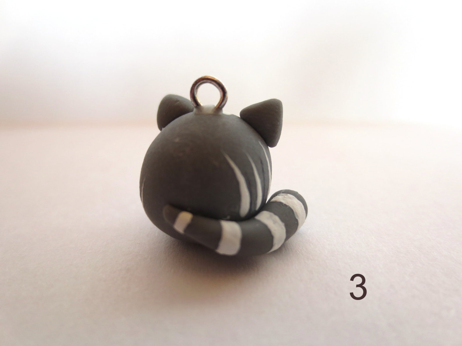 Polymer Clay Cat Charm Etsy