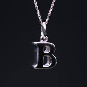 Handcrafted “B” Initial Pendant | Personalized Jewelry