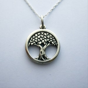 Tree of Life Necklace silver Tree of Life Pendant necklace sterling silver nature necklace pendant tree necklace nature lover gift for wife