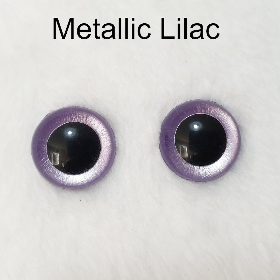 Plush Toy Eyes, 1 Pair of Safety Eyes, Teddy Bear Eyes, Plastic Eyes, Lilac Toy Eyes, Hand