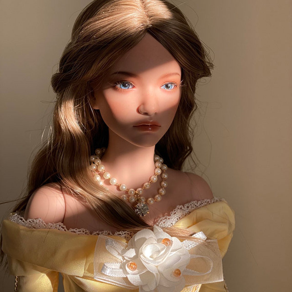 Glass Doll Eyes One Pair 6mm Grey Oval Flat Backed Glass Ooak Etsy