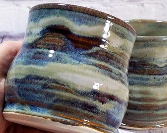 Handmade Twisty Ceramic Wine Cup Set Pottery Wine Glass Vintage ceramic mug Ceramic Wine Cup Forward Pottery