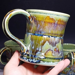 Hand-Thrown Ceramic Coffee Mug, Beer Tankard, Pottery Mug, Tea Cup, Stein, Handmade, Rustic, Each