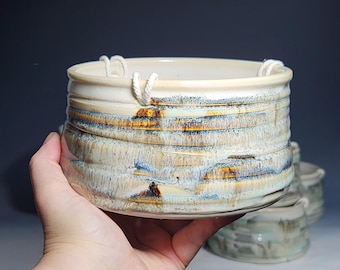 Hand-thrown Pottery Hanging Planter,