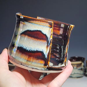 Hand Thrown Pottery Sponge Holder, Kitchen Sink Ceramic Sponge Holder, Rustic, Handmade, Each zdjęcie 8