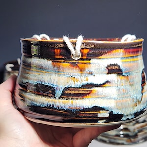 Hand-thrown Pottery Hanging Planter