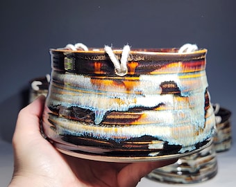 Hand-thrown Pottery Hanging Planter
