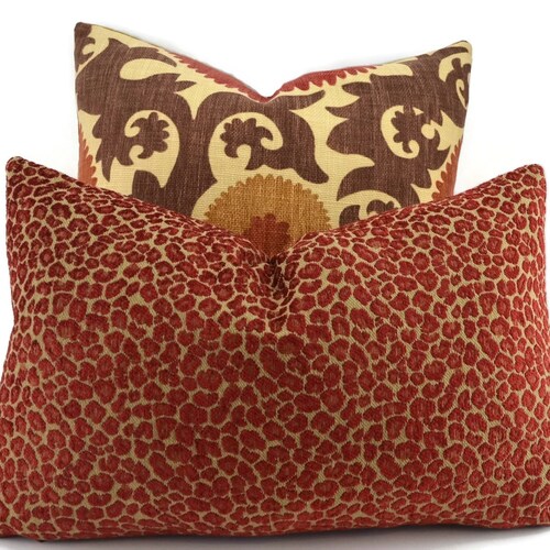 chenille lumbar pillow