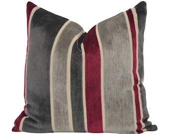 Burgundy Throw Pillow - Etsy