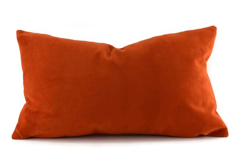 burnt orange couch pillows