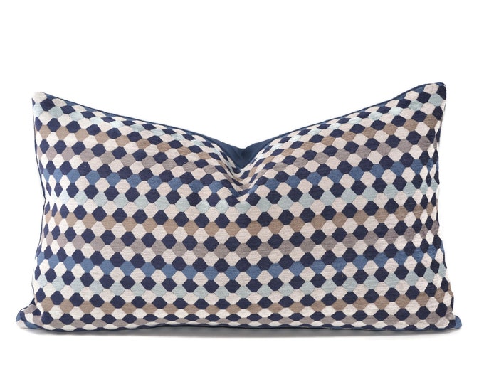 Dark Navy Velvet Pillow Cover Navy Blue Cut Velvet Pillow Etsy